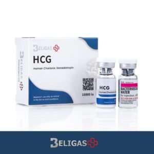 Beligas HCG 10000 iu kit with Human Chorionic Gonadotropin and bacteriostatic water vials