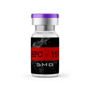 BPC-157 5mg vial with a purple cap